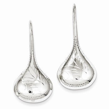 Sterling Silver Wire Dangle Earrings