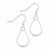 Sterling Silver Polished Teardrop Dangle Earrings