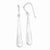 Sterling Silver Hammered Teardrop Dangle Earrings