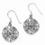 Sterling Silver Antiqued Filigree Dangle Earrings