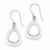 Sterling Silver Polished Triangular Shaped Dangle Earrings