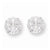 Sterling Silver 10mm Round 4 Prong CZ Stud Earrings