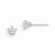 Sterling Silver 4mm Star CZ Stud Earrings