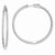 Sterling Silver CZ 156 Stones In & Out Round Hoop Earrings