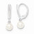 Sterling Silver 6-7mm White Freshwater CulturedPearl Leverback Earrings