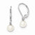 Sterling Silver 6-7mm White Freshwater CulturedPearl Leverback Earrings