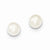 Sterling Silver 6-6.5mm White Freshwater CulturedButton Pearl Earrings