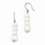 Sterling Silver 6-8mm FW Cult. Pearl White Earrings