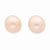 Sterling Silver 10-10.5mm FW Cult. Button Pearl Peach Earrings