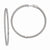 Sterling Silver Rhodium-plated CZ In & Out Hinged Hoop Earrings