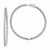 Sterling Silver Rhodium-plated CZ In & Out Hinged Hoop Earrings