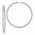 Sterling Silver Rhodium-plated CZ In & Out Hinged Hoop Earrings