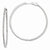 Sterling Silver Rhodium-plated CZ In & Out Hinged Hoop Earrings