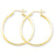 Sterling Silve 2x30mm Round Hoop Earrings