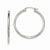 Sterling Silver Rhodium-plated 2mm Round Hoop Earrings
