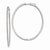 Sterling Silver Rhodium-plated CZ Hinged Oval Hoop Earrings