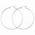 Sterling Silver Rhodium-plated 2mm Round Hoop Earrings
