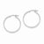 Sterling Silver Rhodium Plated Hinged Earrings
