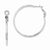 Sterling Silver Rhodium Plated Hinged Earrings