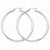 Sterling Silver Rhodium-plated 3mm Round Hoop Earrings