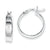 Sterling Silver Rhodium Plated Hinged Earrings