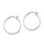 Sterling Silver Rhodium Plated Hinged Earrings