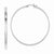 Sterling Silver Rhodium Plated Hoop Earrings