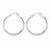 Sterling Silver Rhodium Plated Hinged Earrings