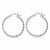Sterling Silver Rhodium Plated Hinged Earrings