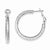 Sterling Silver Rhodium Plated Hinged Earrings