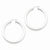 Sterling Silver Rhodium-plated 5mm Round Hoop Earrings