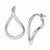 Sterling Silver Polished Twisted Hoop Earrings
