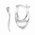Sterling Silver Oval Hoop Earrings