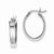 Sterling Silver Rhodium Plated Hoop Earrings