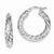 Sterling Silver Polished Twisted Hoop Earrings