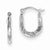 Sterling Silver Diamond-cut Scalloped Hoop Earrings