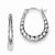 Sterling Silver Scalloped Hoop Earrings