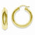 Sterling Silver Gold Plated Hoop Tube Earrings