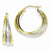 Sterling Silver Vermeil Hoop Earrings