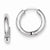 Sterling Silver Polished Hollow Hinged Hoop Earrings