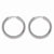 Sterling Silver Laser Cut Endless Hoop Earrings