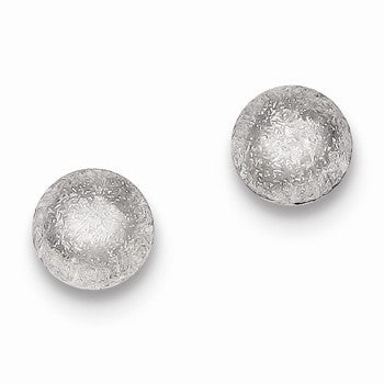 Sterling Silver Satin Finish Post Earrings