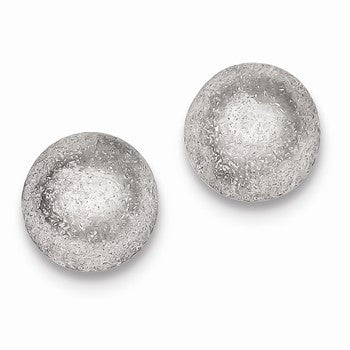 Sterling Silver Satin Finish Post Earrings