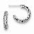 Sterling Silver Antique Post Hoop Earrings