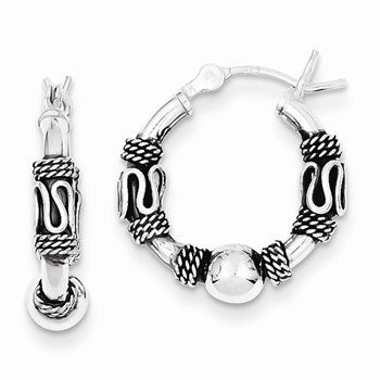 Sterling Silver Hinged Earrings