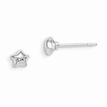 Sterling Silver Star Post Earrings