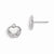 Sterling Silver Apple Post Earrings