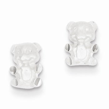 Sterling Silver Bear Post Earrings