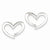 Sterling Silver Polished Heart Post Earrings