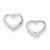 Sterling Silver Heart Post Earrings